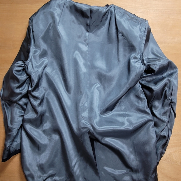 Stafford Sports Coat Mens 46L Jacket Blue Gold Buttons - Picture 12 of 15